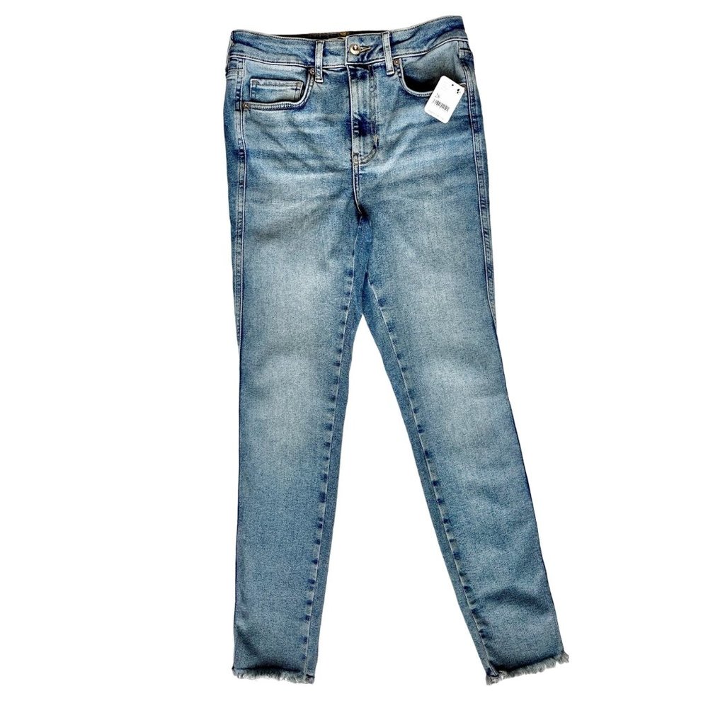 Free People We the Free Raw High Rise Jegging Super Stretch Jean Size 28 Sierra